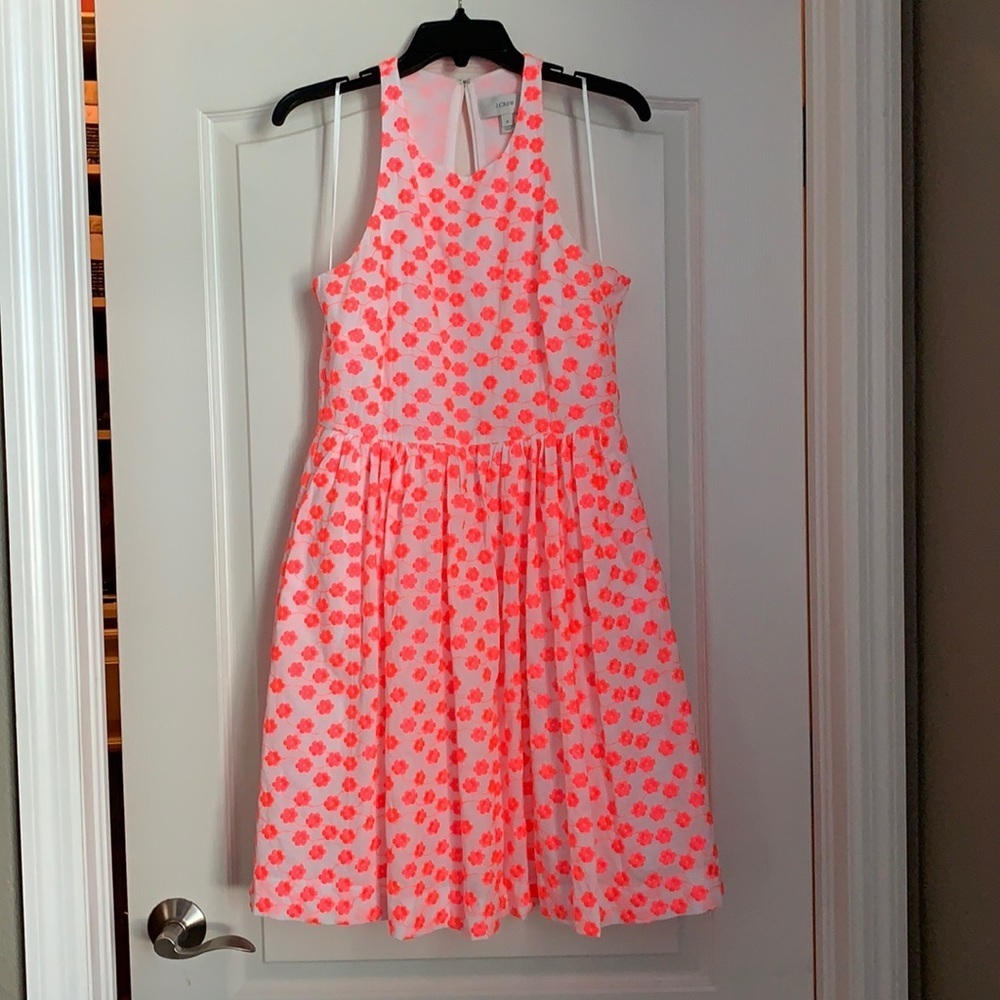JCrew Floral Embroidered Dress Size 2